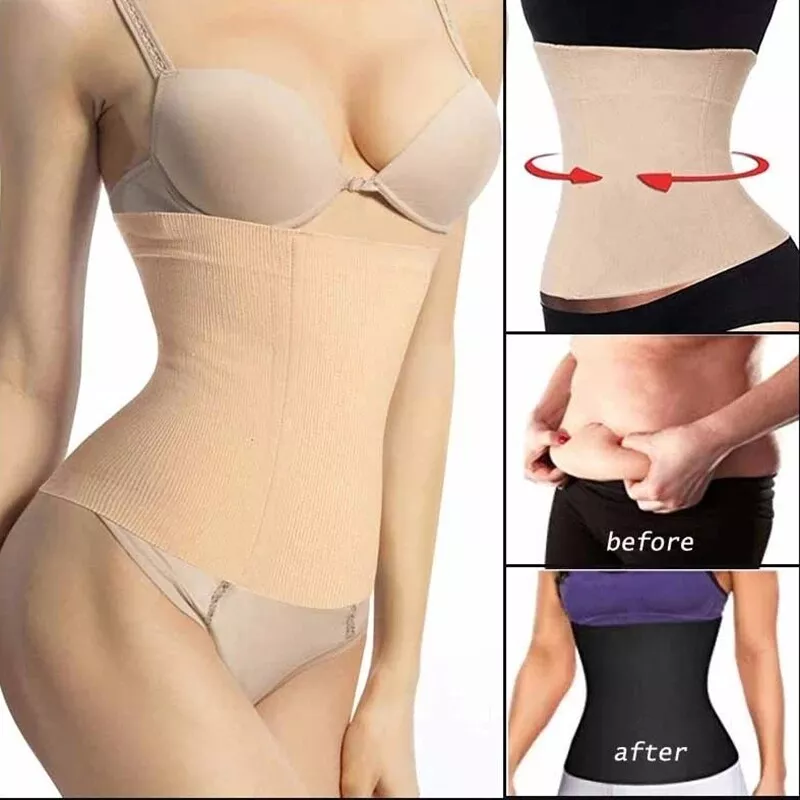 Hot Women Fat Burner Sauna Tummy Tuck Belt Body Shaper Girdle Postpartum  Slim US