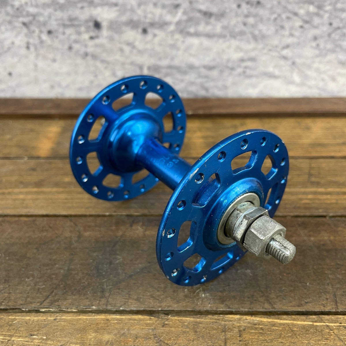 Sunshine BMX High Flange Front Hub Blue Old School BMX 36 Hole 36h