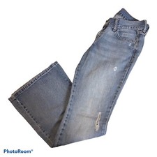 Old Navy Jeans Womens Size 6 The DIVA Flared Leg Destroyed Light Wash Denim