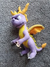 Peluche SPYRO il Drago 8" Vintage 2001 Universale Gioca per Gioco con Etichette Raro!