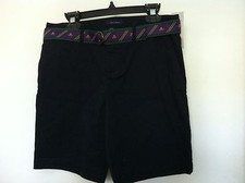 Ralph Lauren Girls Shorts Navy Blue Flat Front Purple Skull Belt Sz 14 NWT