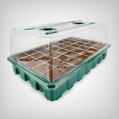 VDL LED-Gewächshaus 38x24,5x19,5cm 22W - Profi-Anzucht, Timer, dimmbar, Substrat