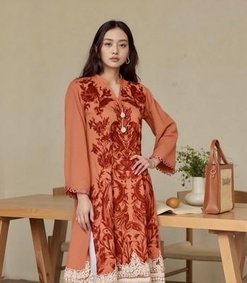 khaadi red dress Khaadi Cc21301 Red Autumn Collection 2021 Sara Clothes