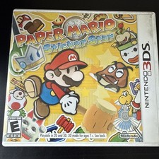 Paper Mario Sticker Star - Nintendo 3DS Case Manual Only Authentic