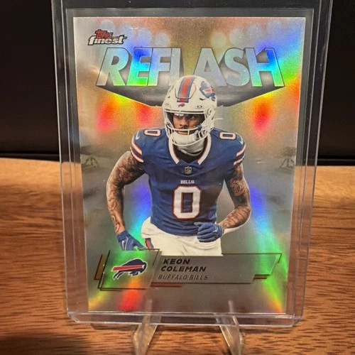 2025 Topps Finest- Keon Coleman REFLASH Refractor Insert #RF-11 Buffalo Bills