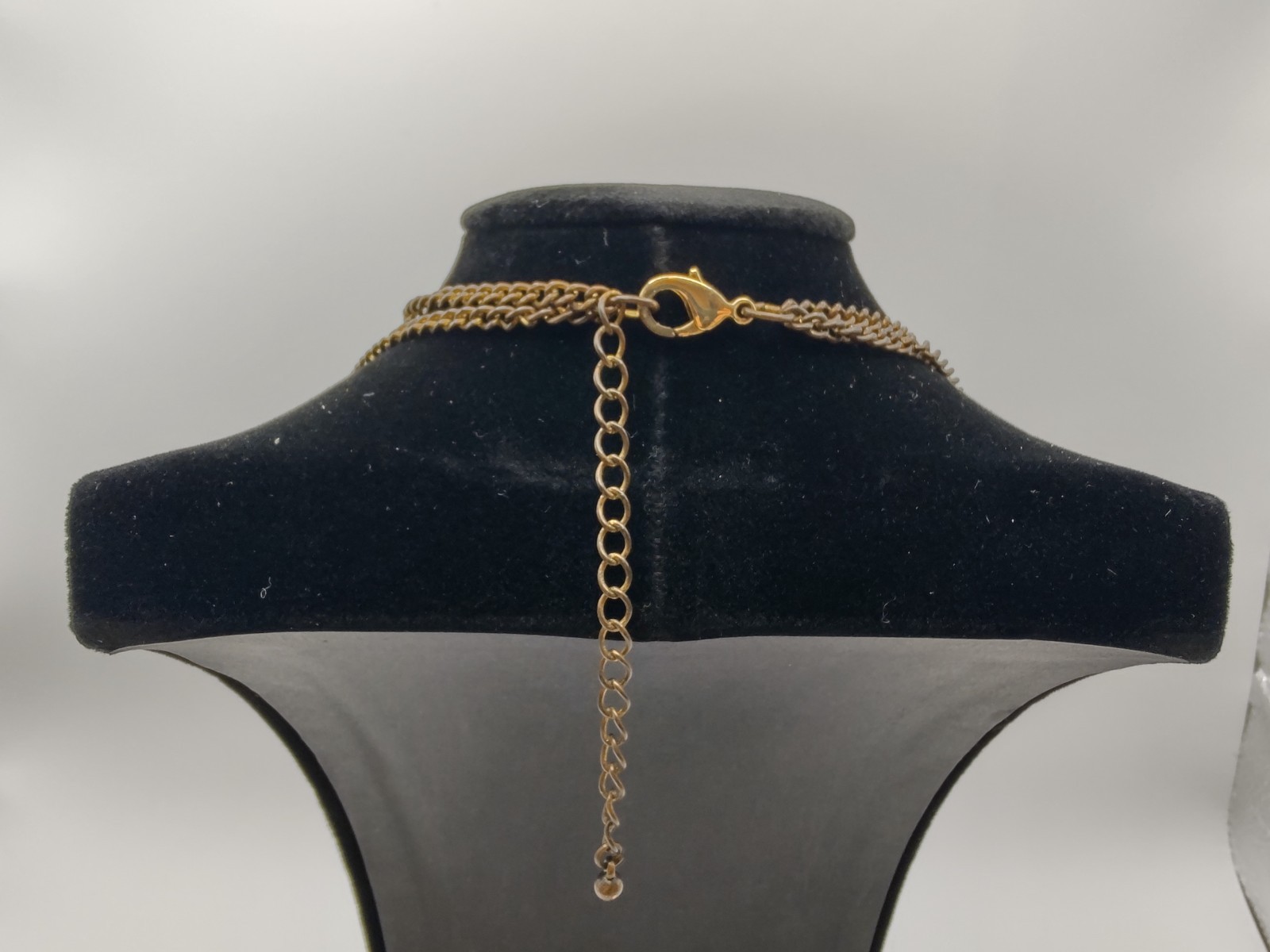 Geometric Square Circle Statement Necklace Black … - image 3