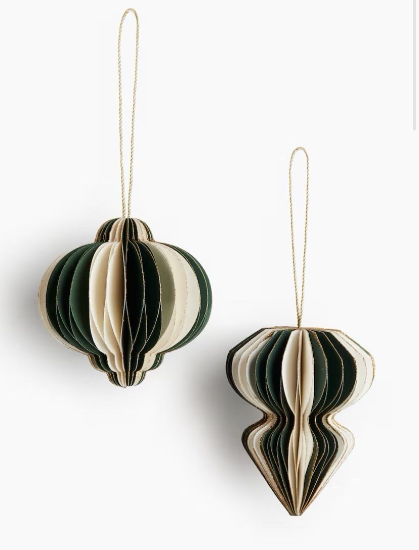 2-PACK PAPER ORNAMENTS  H&M Collection