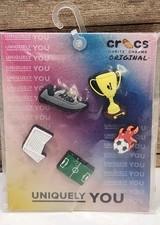 Uniquely You CROCS Jibbitz Charms Original NEW SOCCER Shoe Trophy Field Ball Net