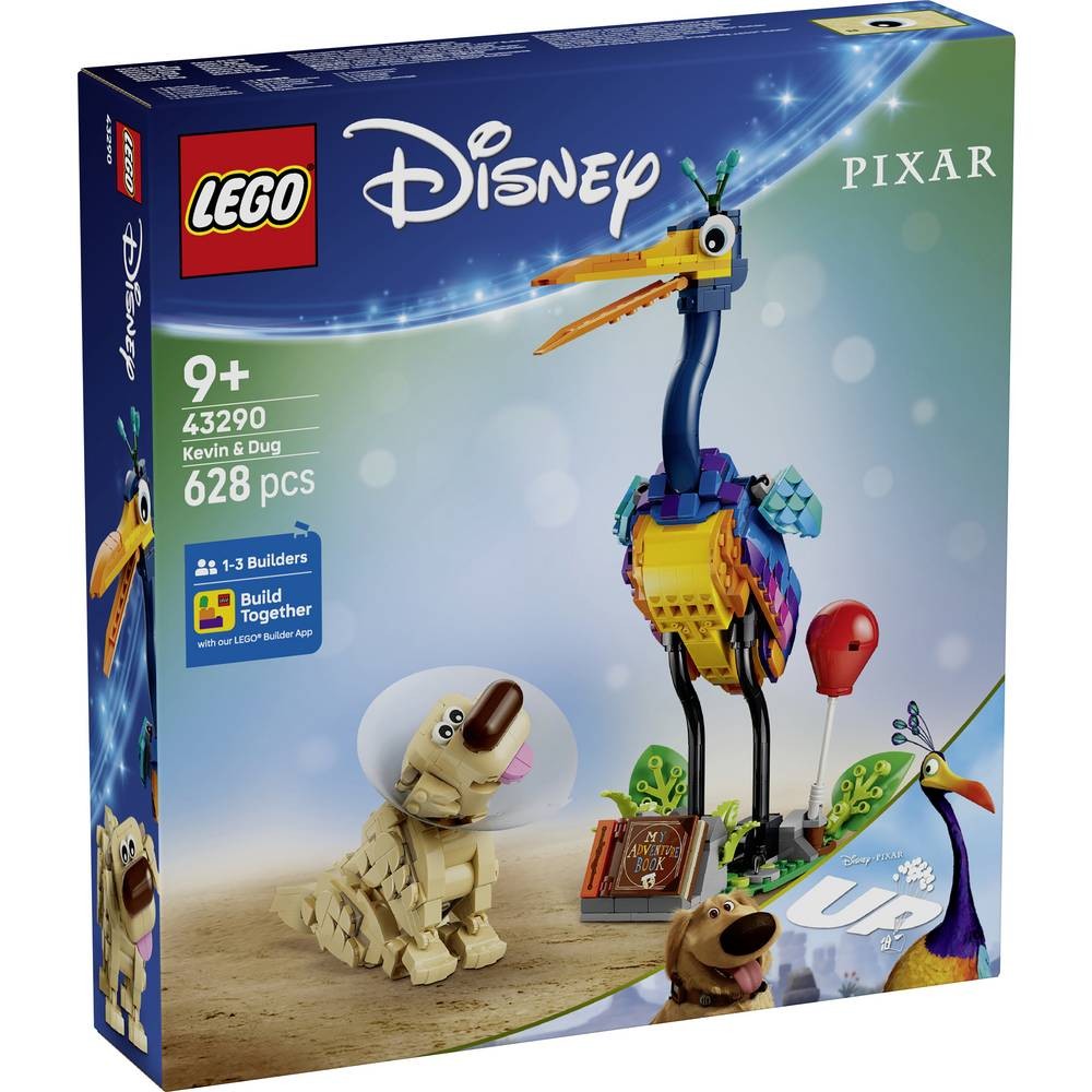 LEGO Disney 43290 Kevin et Dug figurine oiseau et chien à collectionner en briques