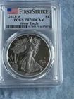 2023-W PF70 PCGS DCAM American silver eagle . First Strike.
