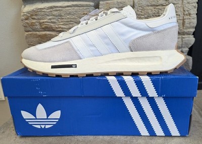 New Adidas Originals Retropy E5 Mens 11.5 Leather Textile Sneaker Shoe White NIB