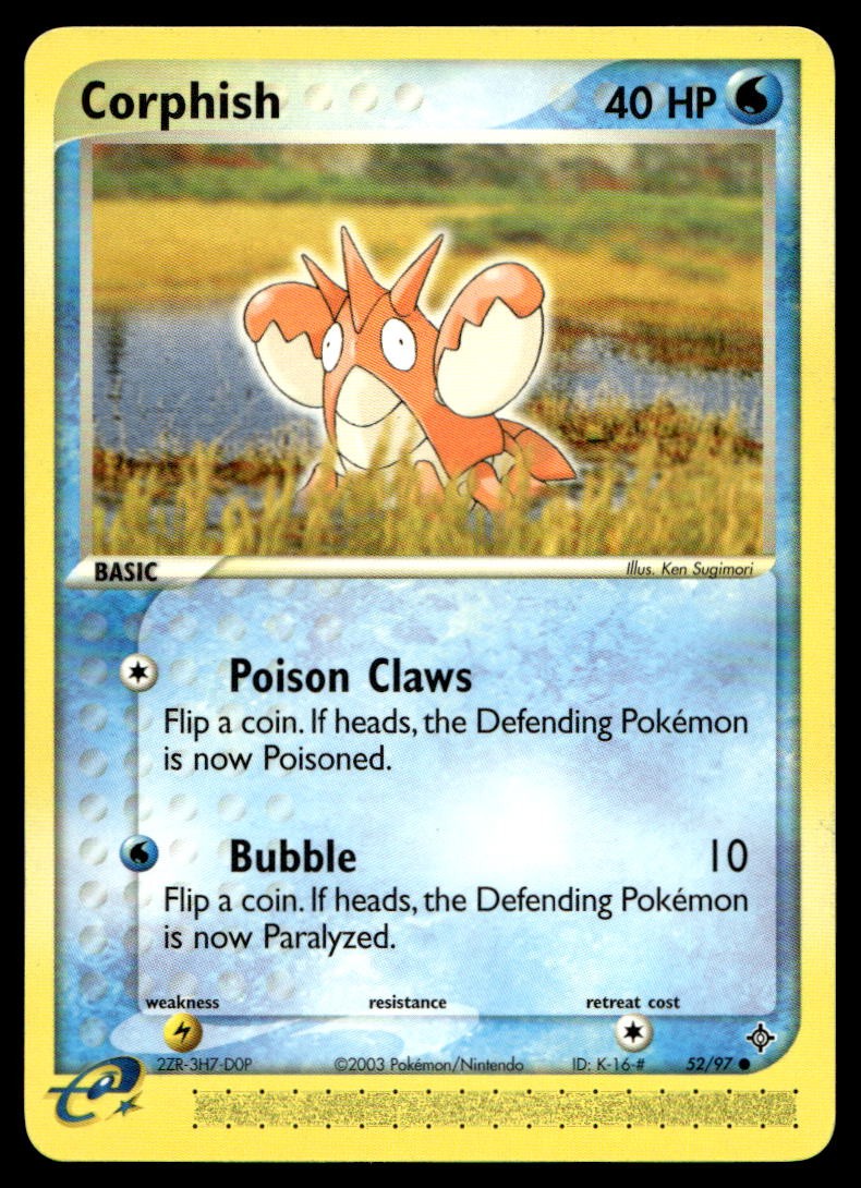 NM Corphish [EX Dragon 52/97] Common Pokemon TCG