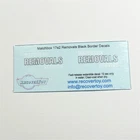 Matchbox Lesney 17a2 Removals Van White Black Text Pre-cut Decal Set