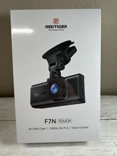 New Dash Cam Redtiger F7N Touch 4K W/ 128GB Card 5.8G WiFi GPS Voice Control