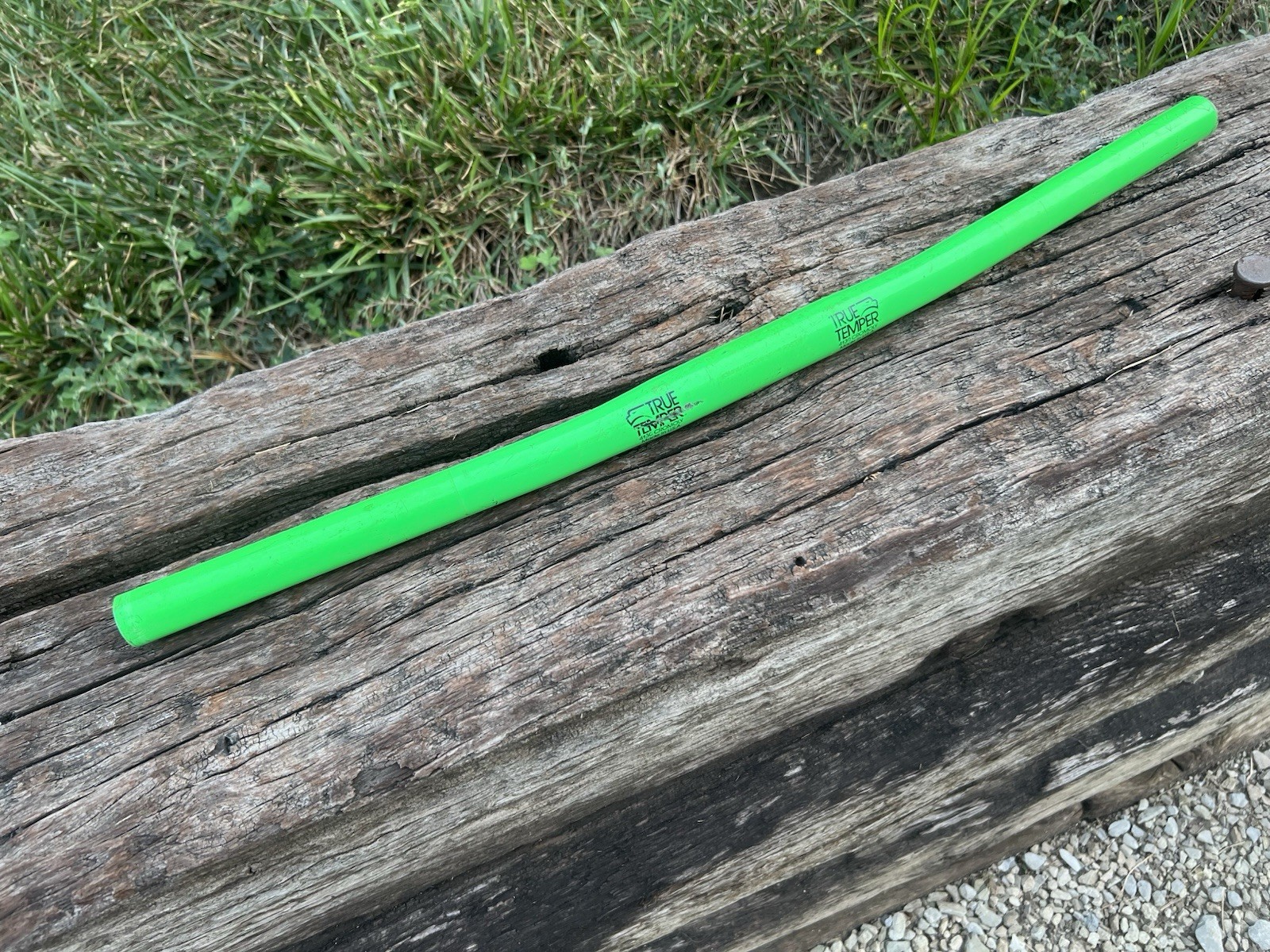 vintage True Temper 4130 Cromoly Straight Handlebar 25.4 Neon Green Mountain USA (57.95 USD)