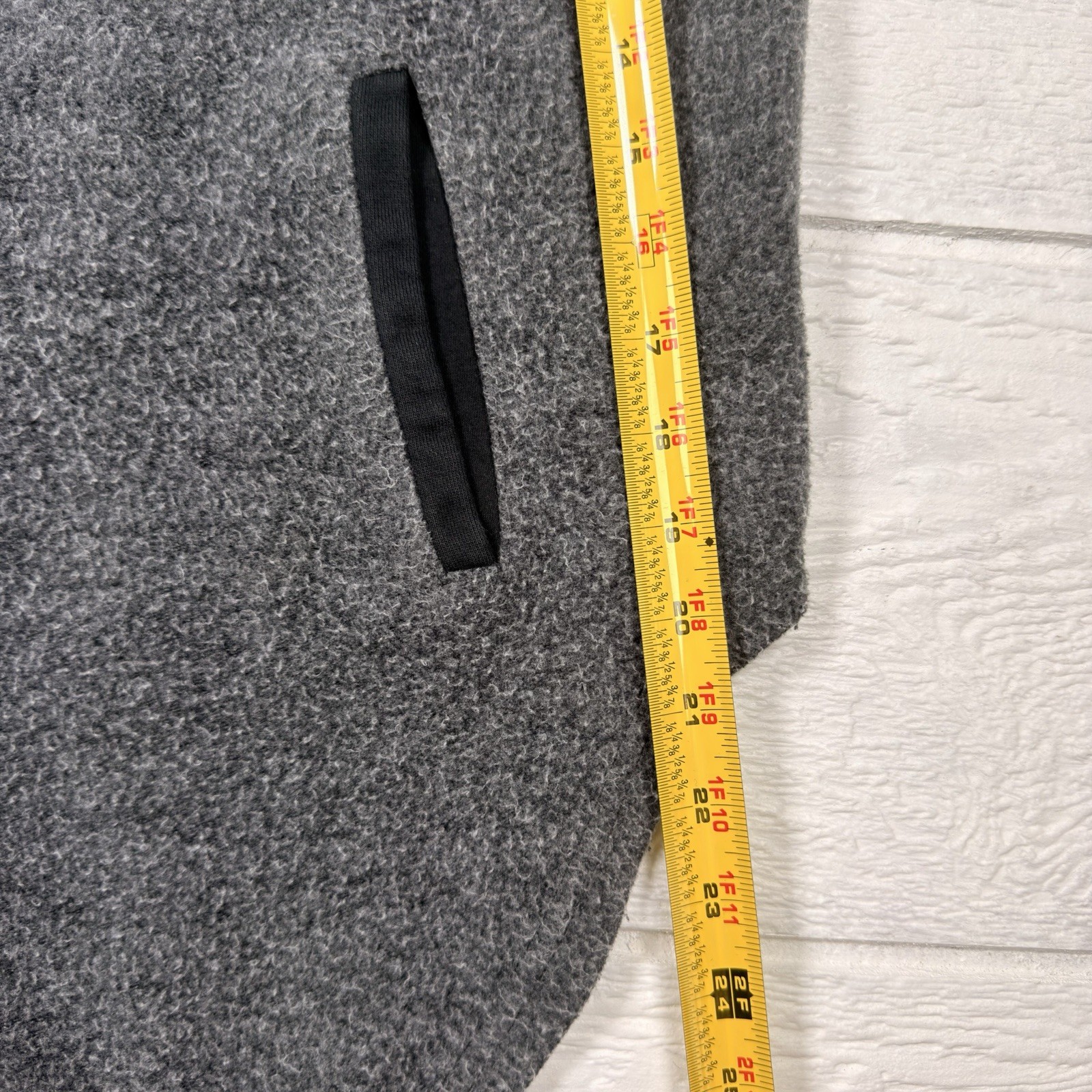 Gray Oversized Shacket Jacket Cozy Distressed Wom… - image 10