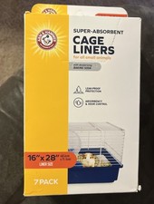 Arm & Hammer Super Absorbent Cage Liners For Small Animals 7 Pack