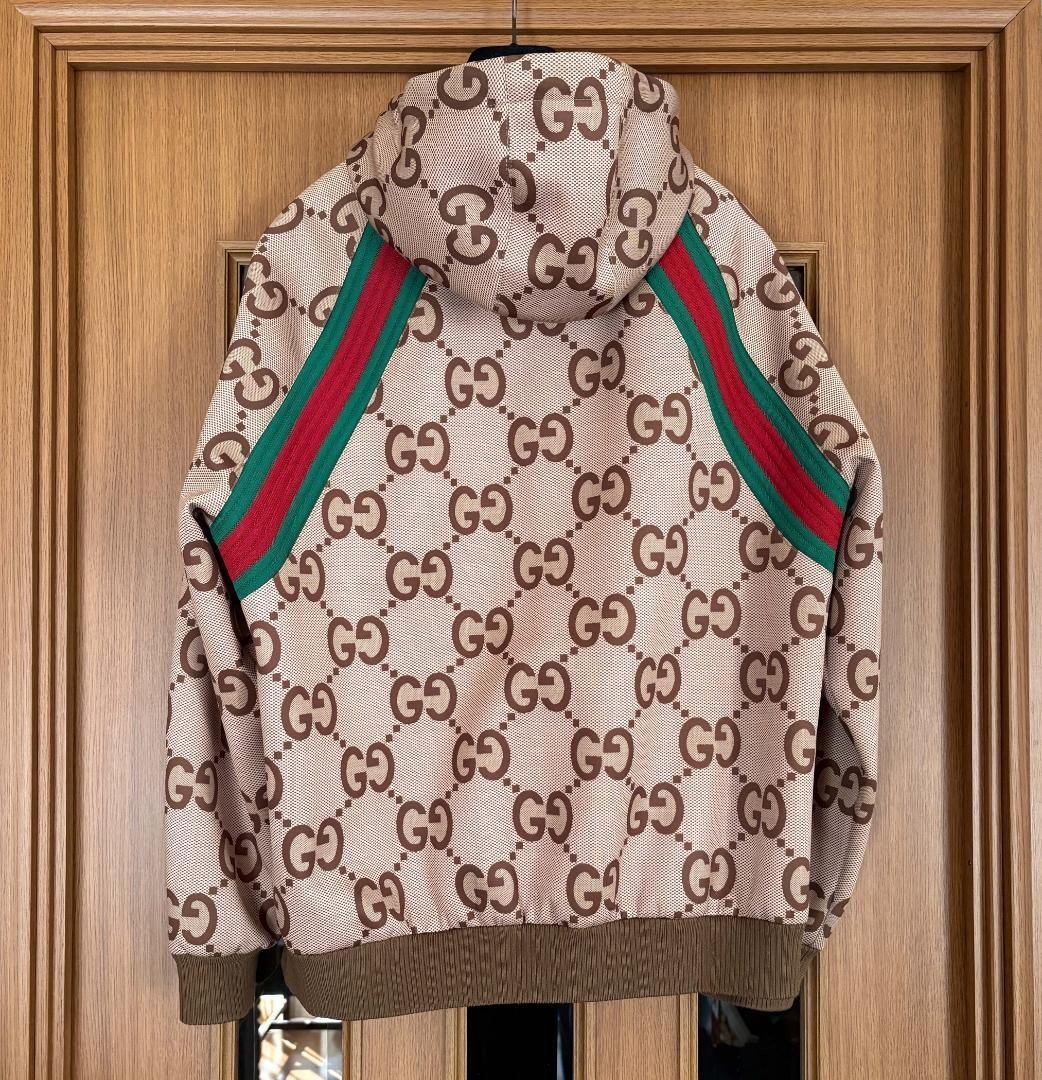 GUCCI Jumbo GG Full Zip Hoodie Jacket 713974 XJETI image 2