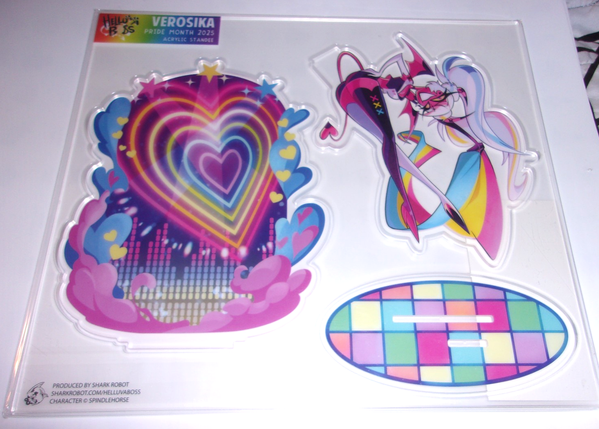 Vivziepop Helluva Boss Pride Month Verosika Mayday Acrylic Standee