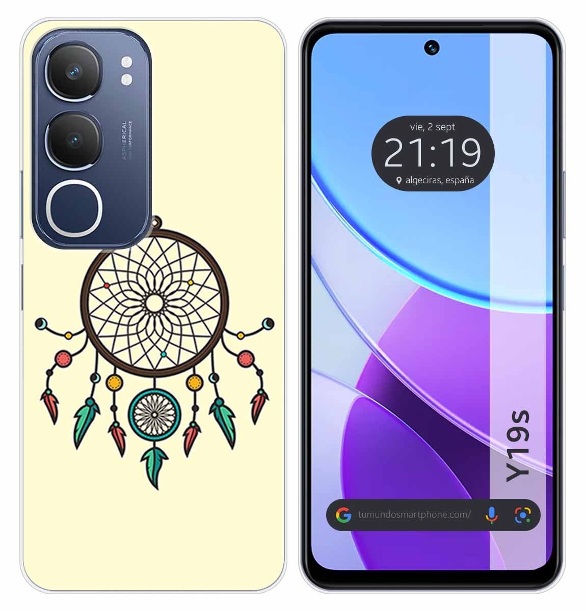 Custodia In Silicone Per Vivo Y19S Design Sogni D'Oro Disegni