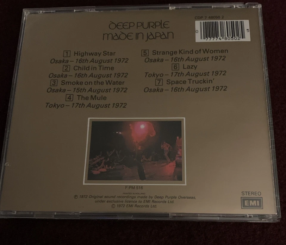 Deep Purple - Made in Japan (1972)  077774805025 CD TOP Zustand  - Bild 2 von 3