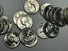 1954 S BU WASHINGTON QUARTER ROLL / 40 COINS - SHARP ROLL