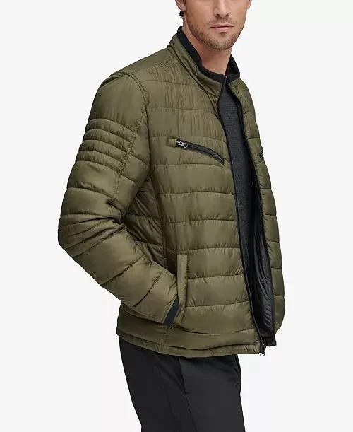 Marc New York Men’s Grymes Packable Racer Jacket Olive 2XL $250 NWT