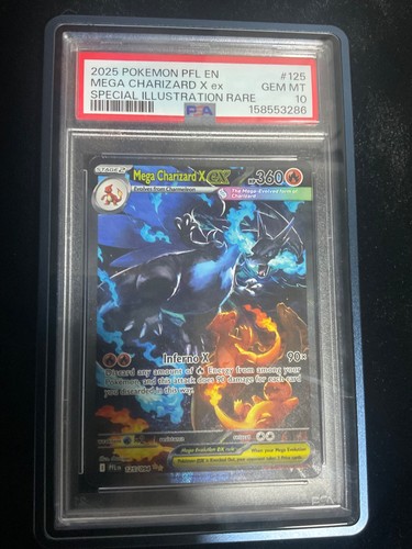 Pokemon 2025 Mega Charizard X ex 125/094 SIR Phantasmal Flames GEM MINT PSA 10