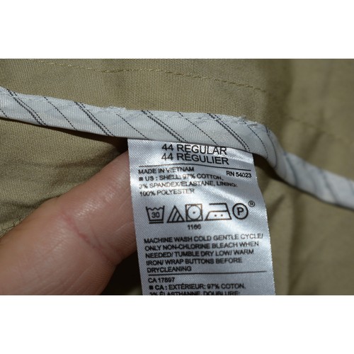 Banana Republic Blazer Sportscoat Mens Size 44 Reg Slim Fit Summer Tan 2Btn - Picture 7 of 9
