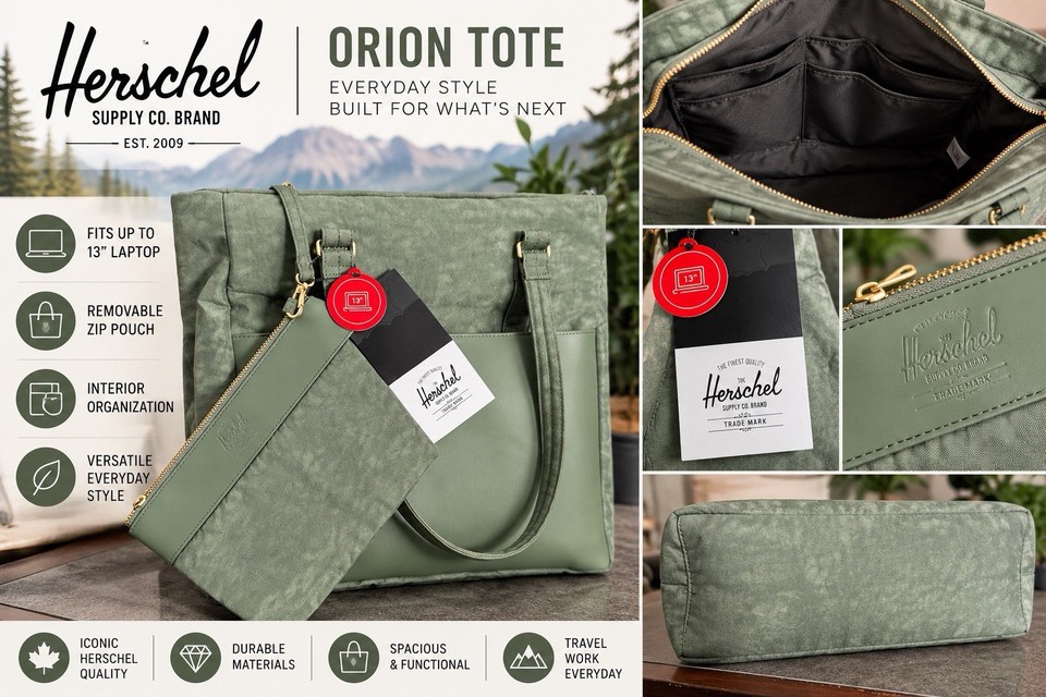 Herschel Orion Tote Large with Removable Pouch