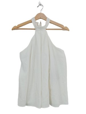 ASOS Neckholdertop Damen Top Gr. DE 34 weiß Casual-Look