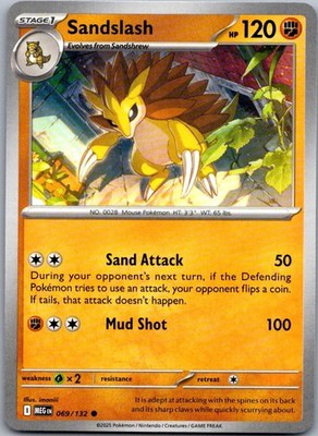 Sandslash Common ME01: Mega Evolution 069/132 NM