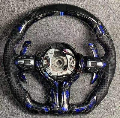HEAT LED Forged Carbon Fiber Steering Wheel for BMW F22 M2 F32 X6 X5 M3 M4 M5 X3
