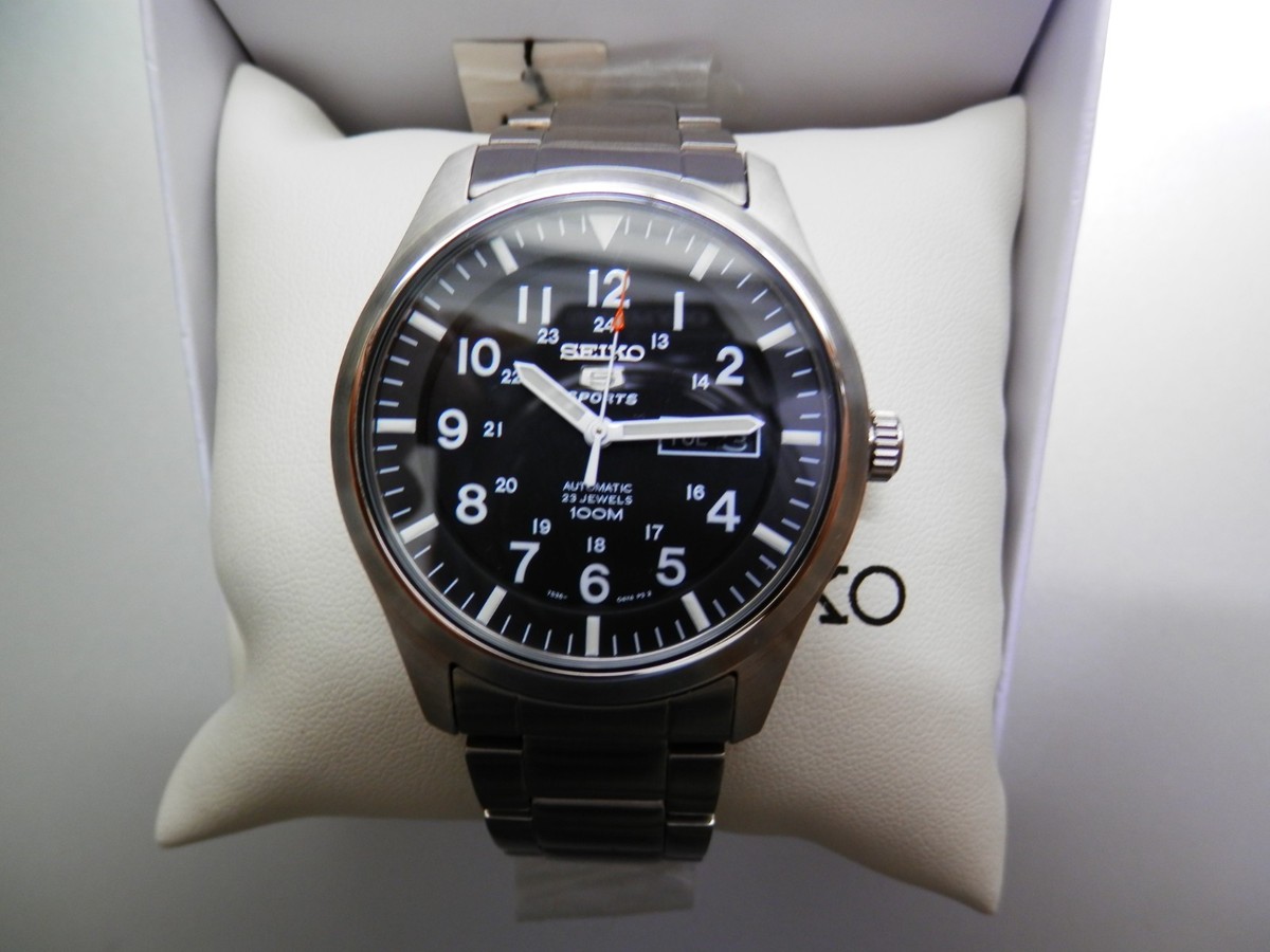 【SEIKO】セイコー5スポーツ SNZG13ミリタリー7s36-03J0 Buy Seiko 5 Sports Men's Black Watch - SNZG13 online | eBay