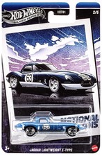 HOT WHEELS JAGUAR LIGHTWEIGHT E-TYPE NATIONAL ICONS SILVER SERIES