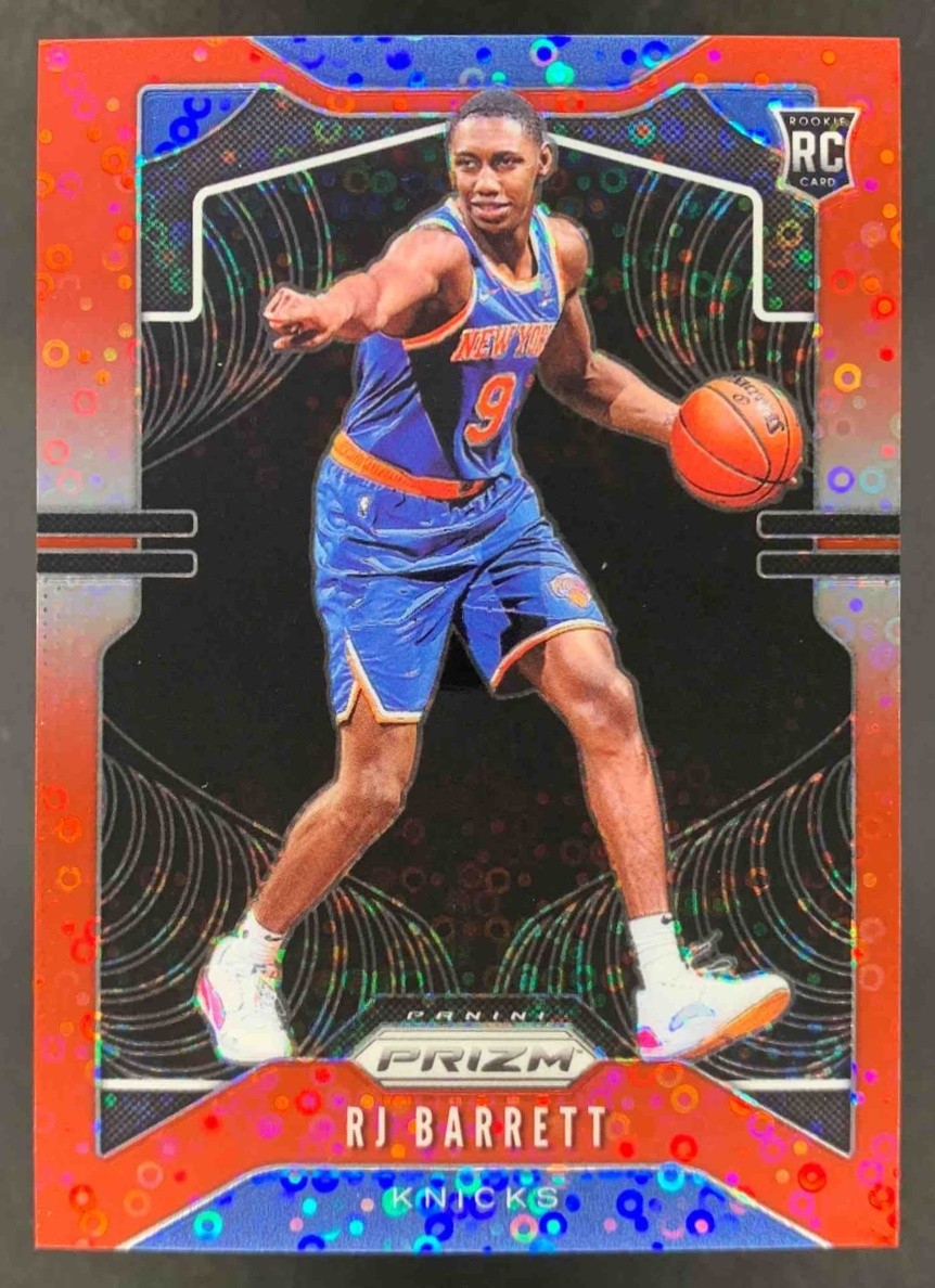 RJ Barrett 2019-20 Panini Prizm Prizm Fast Break Red RC #250 Knicks /125