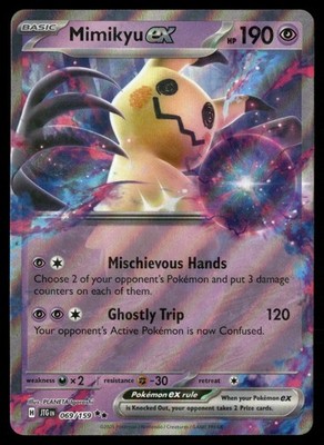 Mimikyu ex 069/159 SV09: Journey Together LP-NM Pokemon TCG