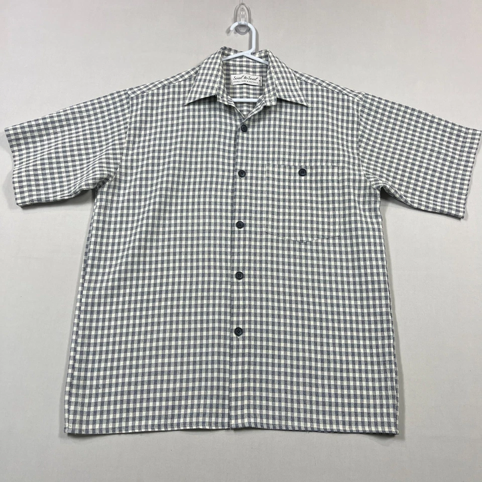 Vintage Soul to Soul Shirt Made in Australia Woven Check 90s Mens Small S