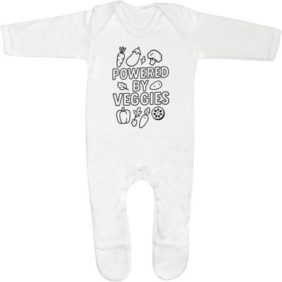 Baby Strampler Jumpsuits / Schlafanzüge ''Powered By Veggies'' (SS054885)
