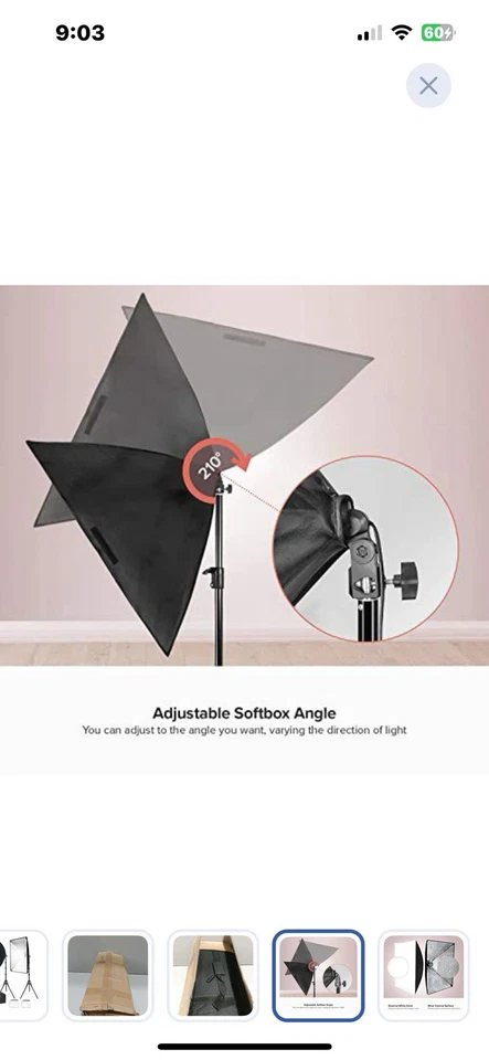 Julius Studio 80W Continuous Lighting Kit with 2 Softbox Light and Carry...case. - Image 4 of 4