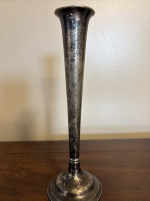 VTG Silver Plated Candle Stick Holder 7''  Quadruple Plated Signed J.B. 1467.
