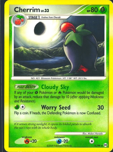 Cherrim 15/99 Rare Arceus Pokemon Lightly Played