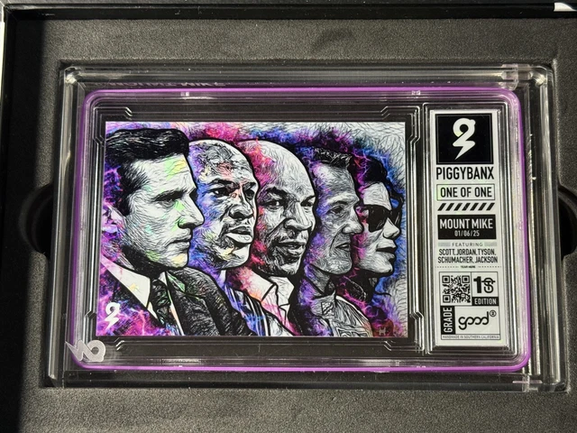 MOUNT MIKE MICHAEL JORDAN TYSON SCOTT JACKSON 2025 PIGGYBANX ORIGINAL GLAS 1/1