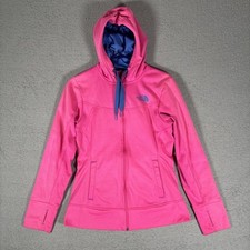 The North Face Full Zip Hoodie Women s Size S Pink Thumbholes Outdoors