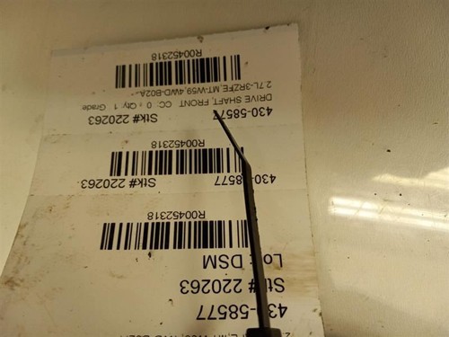 95-04 TOYOTA TACOMA 2.7L 4WD MT FRONT DRIVE SHAFT - Bild 9 von 12
