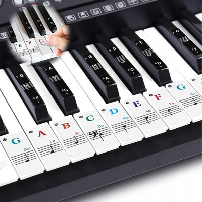 Piano Keyboard Stickers, Klaviernoten Aufkleber, Klavier Keyboard Aufkleber Für