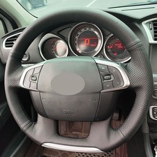 Car Steering Wheel Perforated Leather Cover For Citroen C4 C4l 2011-2015 Ds4 Car Steering Wheel Perforated Leather Cover For Citroen C4 C4l 2011-2015 Ds4