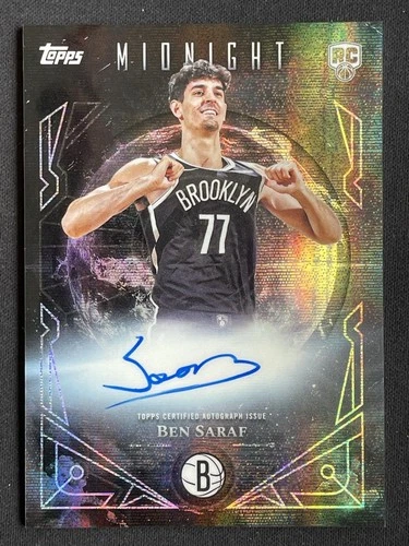 Ben Saraf 2025-26 Topps Midnight Midnight Sun Moon Beam Auto RC #MSR-BS