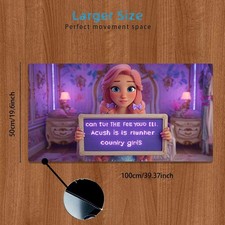1pc Large Anime Girl Mouse Pad Suitable for GamingOfficeHome - Cute Manga Desk