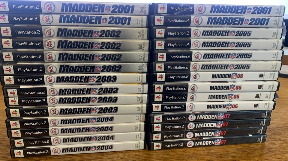 Juegos Madden PS2 - Lote de 7 - Play Station 2 2001, 02, 03, 04, 05, 06, 07 PROBADOS Foto 4 de 4
